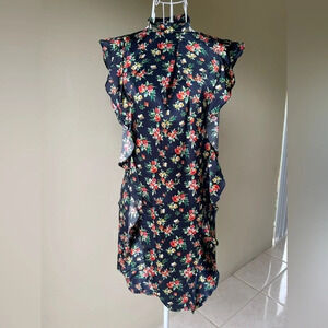 Marissa Webb floral silk mini dress or tunic.